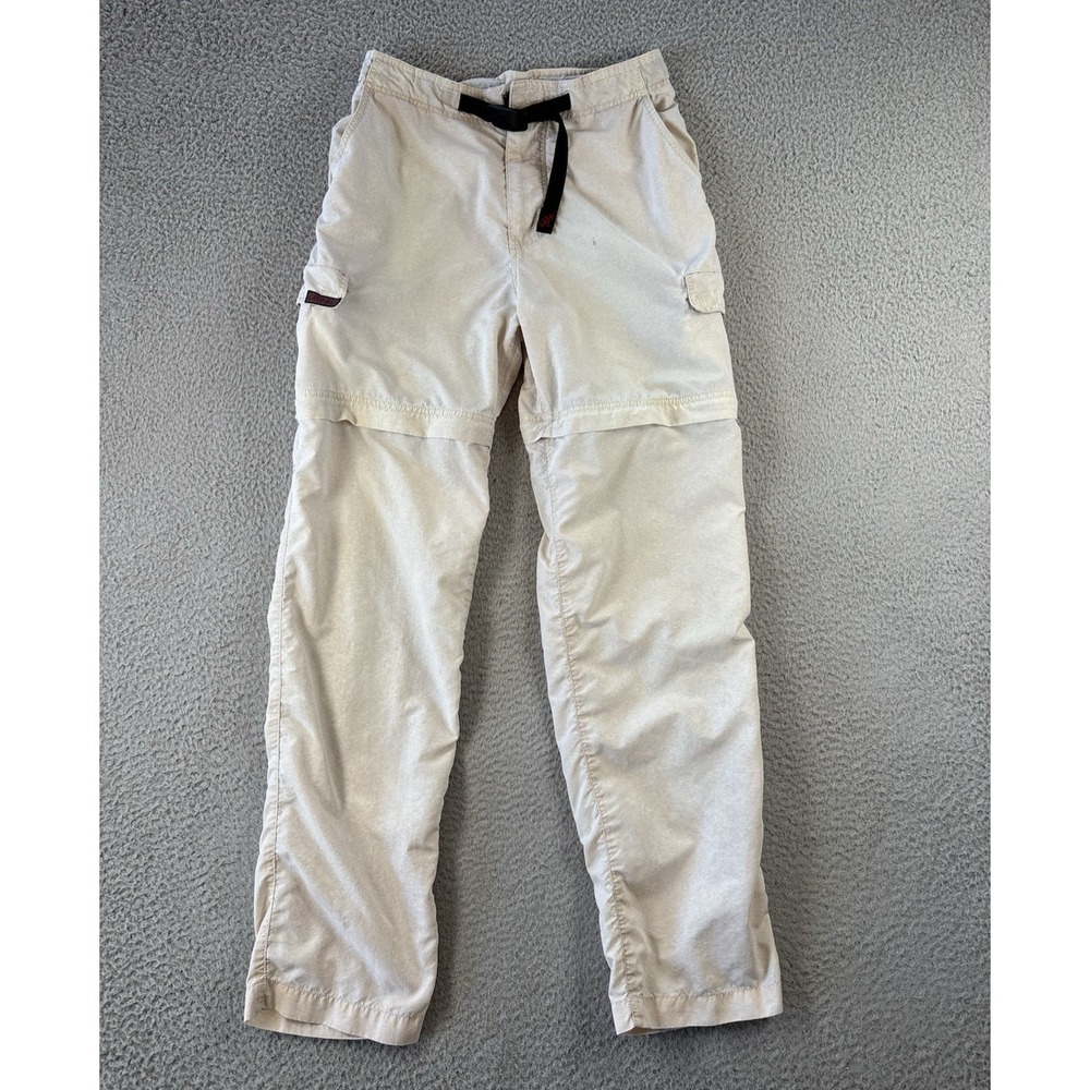 Light Beige Convertible Cargo Capris for Women - Unbranded